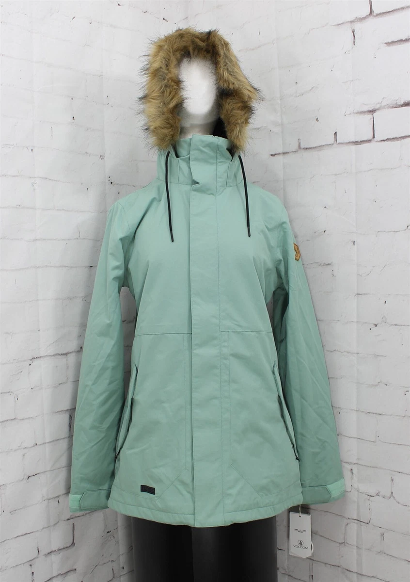 Volcom Fawn Insulated Snow Jacket Women s Large Mint eBay