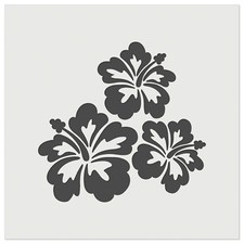 Hibiscus Flower Trio Wall Cookie DIY Craft Reusable Stencil