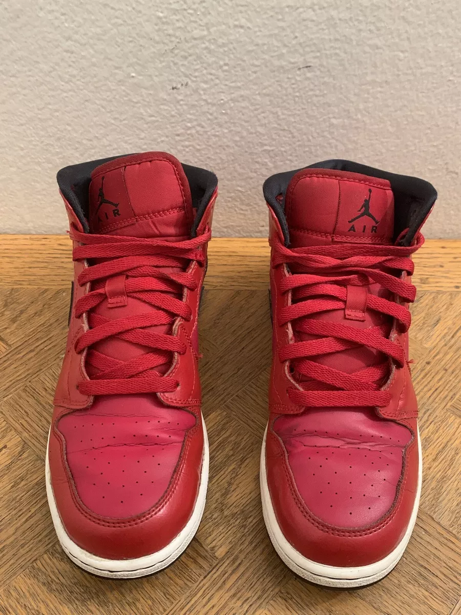Air jordan 1 mid bg red sale