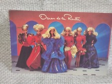 Vintage Nostalgic Barbie Oscar De La Renta Fashion Postcard 4X6" Doll Art 