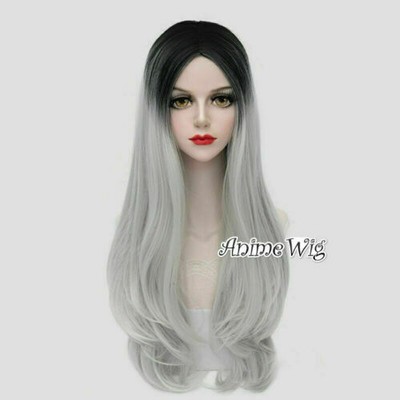70 cm black wig