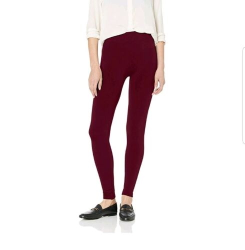 Fleece-Lined Leggings Burgundy 