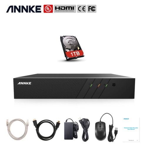 Grabadora NVR de seguridad ANNKE 8 CANALES H.265+ 8 MP para cámara IP POE de 2 MP/4 MP/6 MP - Imagen 13 de 16
