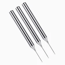 3pcs  Tungsten steel Ball nose 2 Flutes End Mills R0.45x3xD4x50