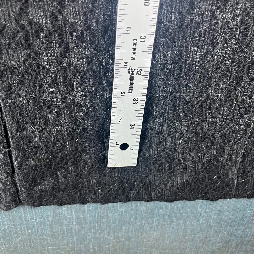 Abrigo Mujer Banana Republic Negro Texturizado Tela Italiana Talla M Mezcla Acrílica Foto 4 de 4