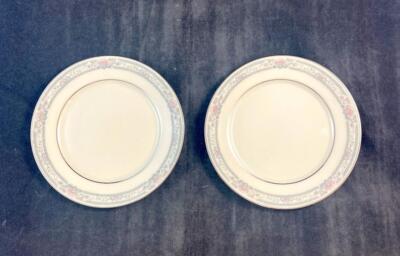 Lenox China CHARLESTON 2 Bread and Butter Plates 6 3/8 Inches EXCELLENT COND