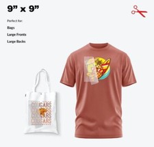 Make Your Own Custom DTF Transfer Direct to Film Business Logo Size Single Sheet