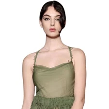 Deva Cassel (Green Dress) Half Body Buddy Cutout
