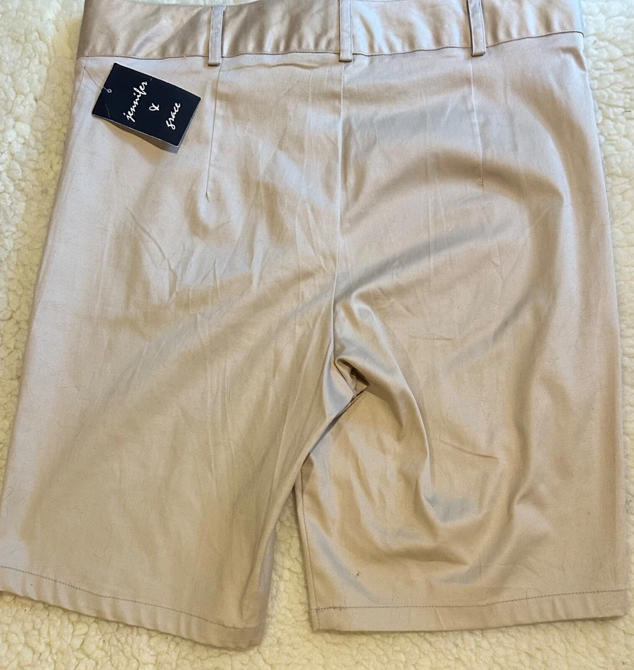 Bermudas caqui para mujer “Jennifer & Grace” (talla 10) nuevas con etiquetas precio de venta sugerido por el fabricante 39 USD Foto 2 de 4