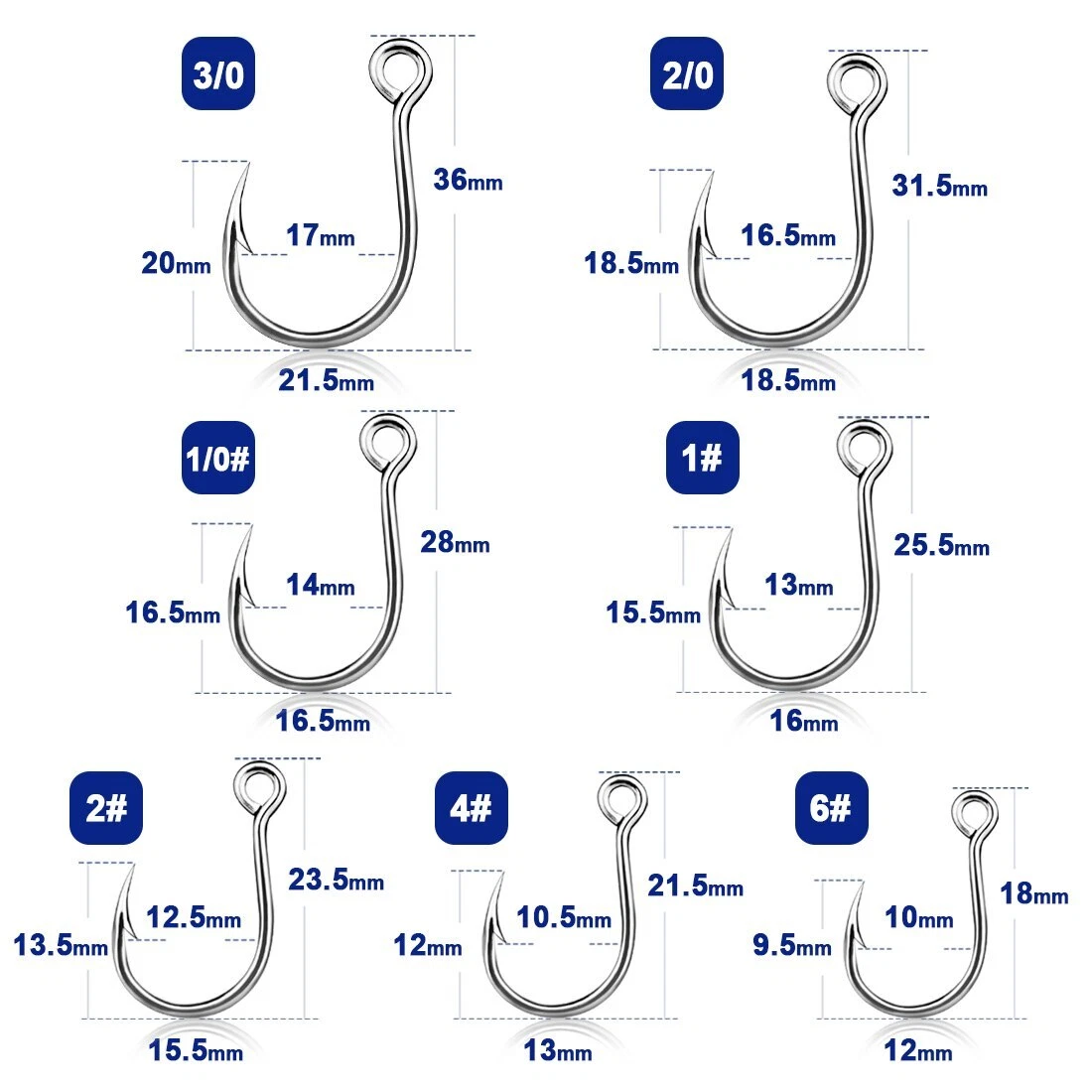 Owner 40135 Single Hook Amichinu Fishing Hook – Size No. 4, Harris No. 3, Gold Finish, 6.6 Ft (2m) Line Included - View #13