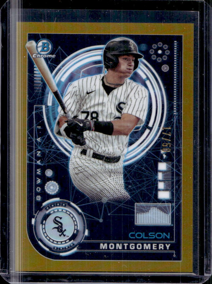 2024 Bowman Chrome Colson Montgomery Bowman AI Prospect Gold Refractor #17/50