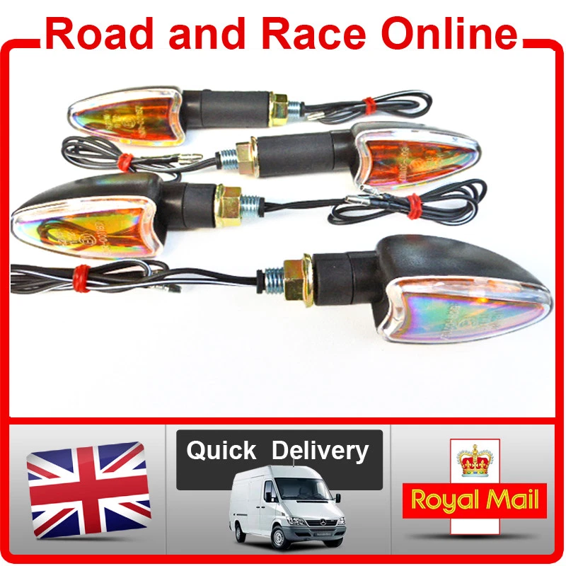 Mini Motorcycle LED Turn Signals Blinker Light Indicator Amber Lamp - View #11