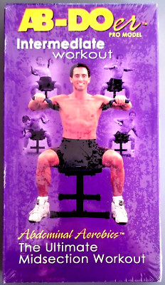 AB-Doer Pro Model: Intermediate Workout (VHS, 2000)(Fitness) Midsection, NEW!