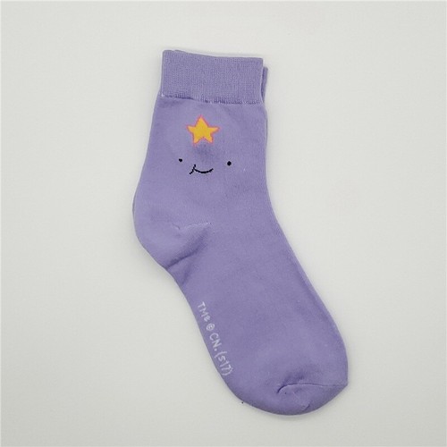 Cartoon Cotton Socks Women Breathable Ankle Summer Ladies Adventure Time Cute - Picture 3 of 15