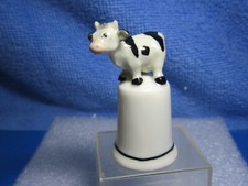 Dé à coudre collection en porcelaine  "Vache"