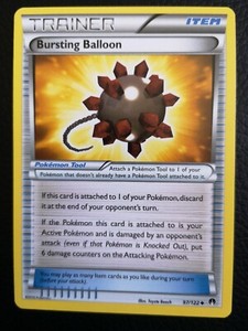 Bursting Balloon Trainer Card 97/122 Breakpoint MINT Condition