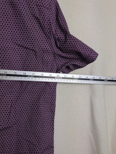 River Island Men's casual shirt size medium purple short sleeve button down - Picture 7 of 9