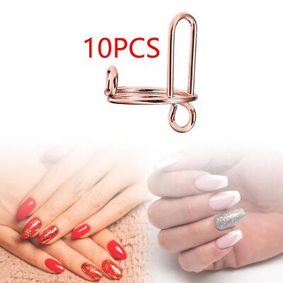 10 Stück Fingernagelringe Daily Wear Wiederverwendbar Mädchen Nagelringe für Acrylnägel