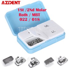 50Sets Tubos bucales monobloque ortodoncia dental MBT Roth 022/018 1er/2do molar