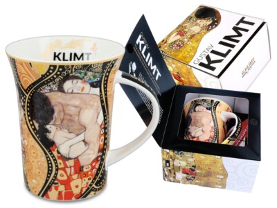 12oz Gustav Klimt Family Porcelain Mug Art Nouveau Mug Artwork Tea Cup Painting