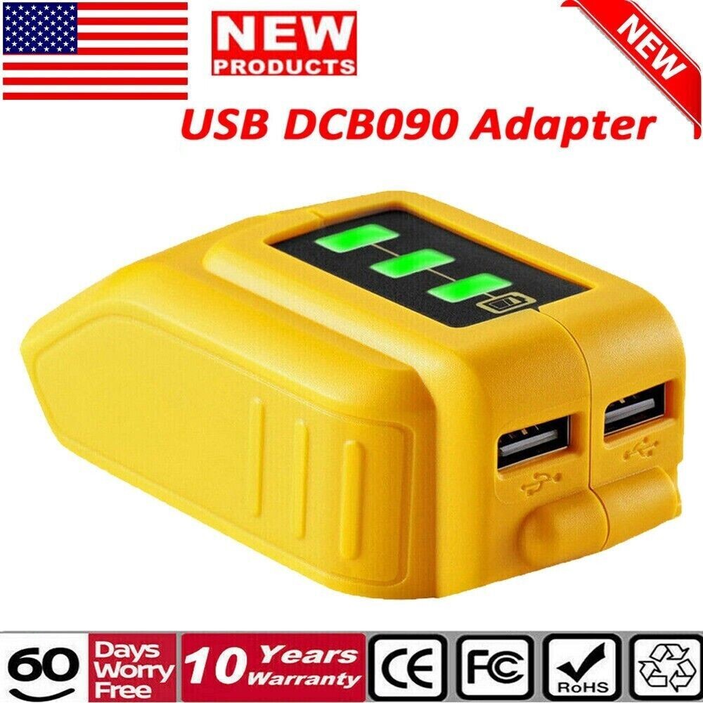 Dual USB Power Source Li-ion Battery Charger Adapter DCB090 for