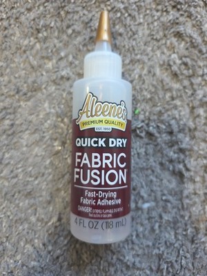 Aleene's Quick Dry Fabric Fusion, Fast-Drying Permanent Fabric Glue, Stong Bond