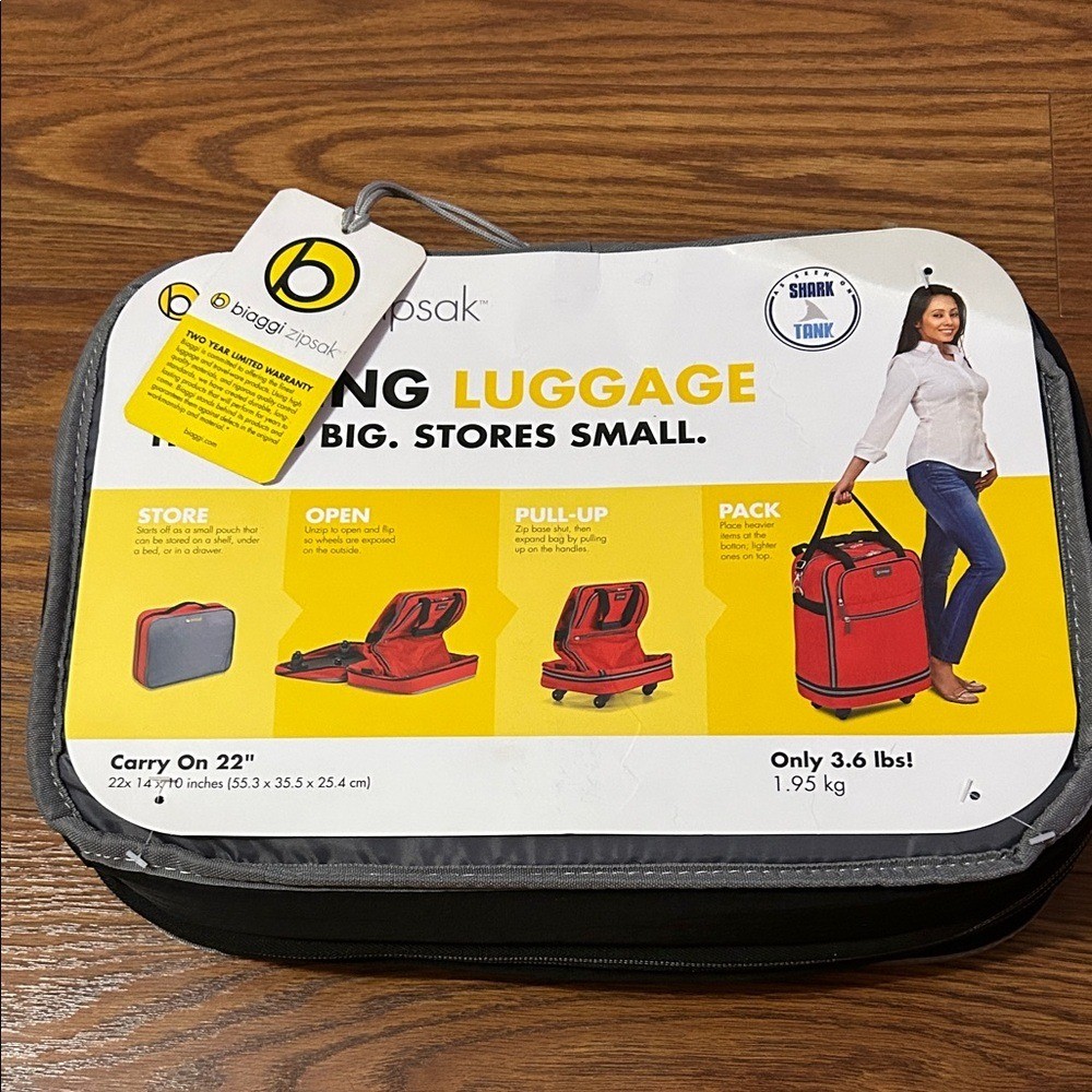 Nuevo Trolley Biaggi Zipsak Carry On Black Shark Tank Best Seller