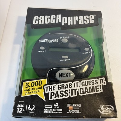 Hasbro Catch Phrase Black Handheld Electronic Game 2016 New in Box 