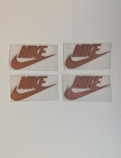 4x Iron On Rose Gold Vinyl Transfers 6.2cm X 3.5cm Nike Swoosh Tick Sports Logos