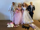 Vtg 1990 WEDDING PARTY MIDGE Barbie Ken Dolls NEVER PLAYED With No Box