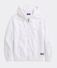 Vineyard Vines Surf Terry Full-Zip Hoodie White NWT Factory Sealed Large