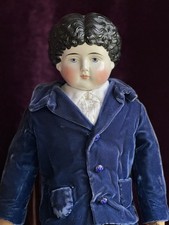 Rare Antique German 24.5  ABG Alt Beck Gottschalck 1086 China Head Boy Doll