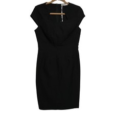 Grace Karin Black Sheath Dress Cut Out Neckline Career Cocktail Medium