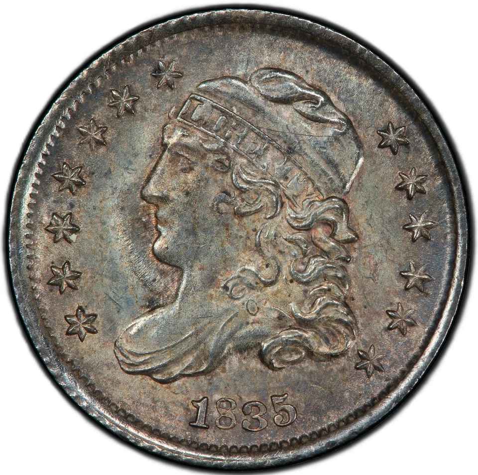 1835 H10C Small Date PCGS/CAC MS65 - Capped Bust Half Dime - Image 3 of 4
