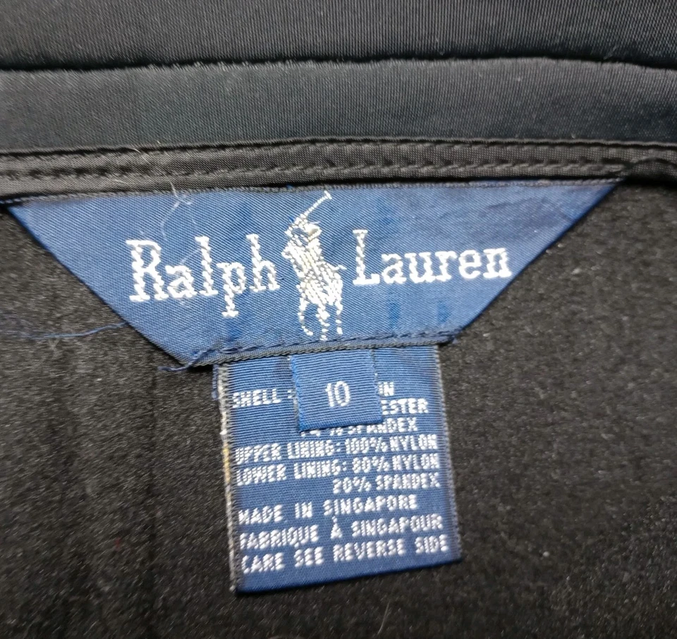Pantalones de esquí Ralph Lauren negros para mujer talla 10 elásticos (30x30) Foto 3 de 4