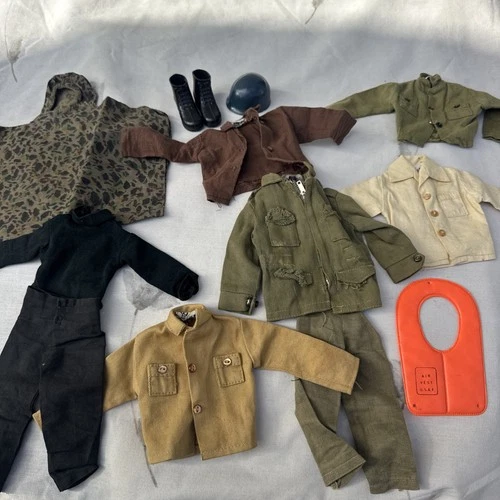 Vintage 1960/70's 12" GI-Joe Clothing Lot Japan Hong Kong (Lot of 12 Pieces)