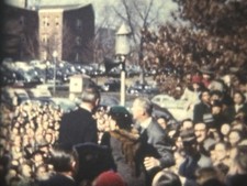 Eisenhower Inauguration Parade 1953 Dean Acheson Speech 8mm Film Reel Home Movie