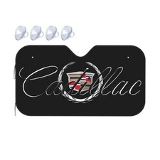 Cadillac Windshield Sunshade Visor Protector Keep Vehicle Cool Size M Black