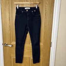 Acai Navy Blue Skinny Jeans 26 P Petit Fit Zip Fly Pockets Size 8 Outdoor Horse