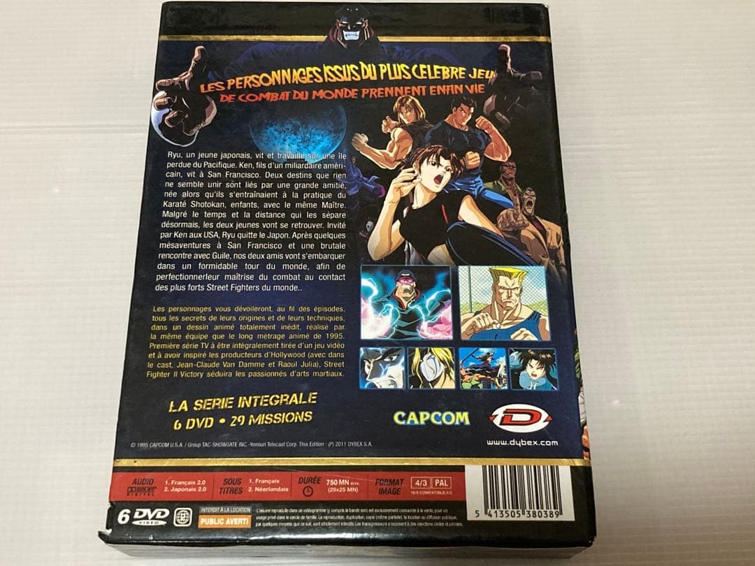 Street Fighter II V Anime DVD Box Set Complete 6 Discs Used Japan