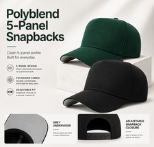 5 Panel Canvas A-Frame Snapback Hat #H1025 | ...