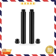 6in Mic Stand Extension Tubes/Rods Parts 2PCS, Universal 5/8-27" Thread Aluminum