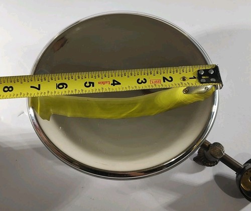 Lampadina anni '30 C. con rivestimento cromato e presa in ottone MCM - Foto 9 di 12