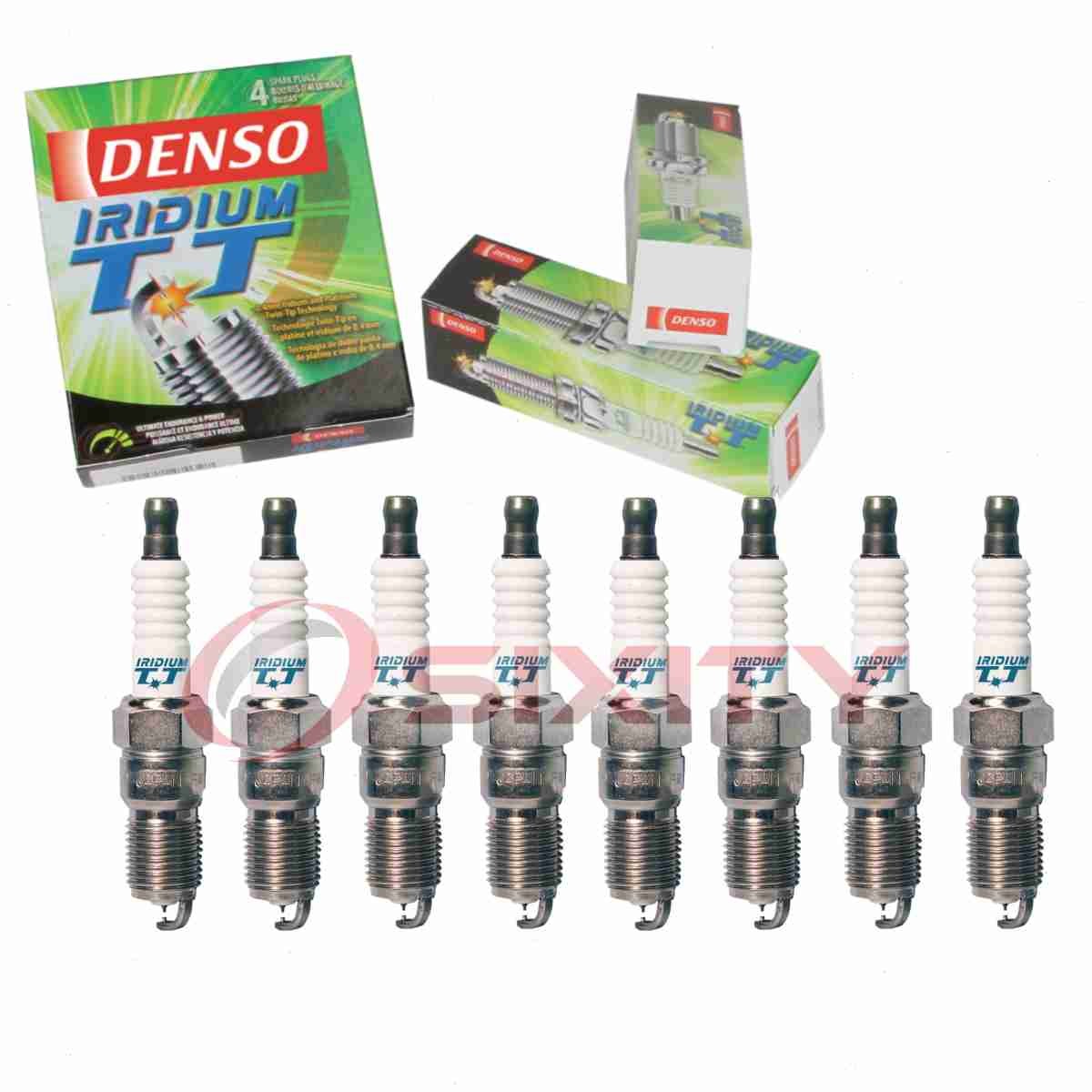 8 pc Denso Iridium TT Spark Plugs for 1996-1999 Chevrolet C1500 Suburban ux