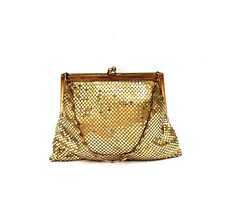 Vintage Small Whiting and Davis Gold Mesh Purse