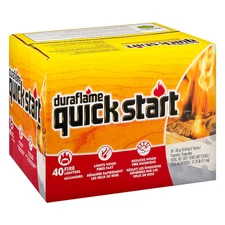 Duraflame Quick Start 1.125 lb Firestarter Break-Apart Indoor Outdoor (40-Pack)