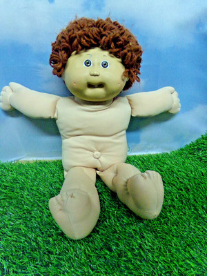 KOHLPFLASTER KINDER PUPPE COLECO ROTBRAUNE HAARE Zahn