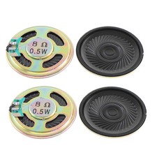 8 Ohm 0.5W Metal Shell DVD Internal Magnet Mini Speaker Loudspeaker 40mm 4pcs