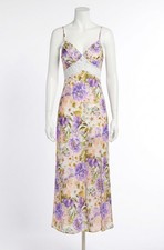 Astr Ivanna Floral Lace Maxi Dress Purple