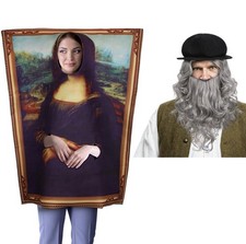 3 Pcs Famous Paintings Couples Costume Halloween Funny Mural For 2 People